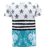 Switch Remarkable - Men's Star Stripe & Money T-Shirts - Teal - V.I.M. - 1