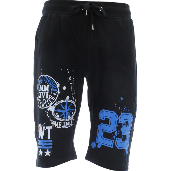 Switch Remarkable - Men's F. Terry Dripping Paint 23 Shorts - Black - V.I.M. - 1