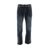 Fusai - Men's Emboridery Pocket Belted - Dark Blue - V.I.M. - 1
