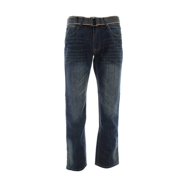 Fusai - Men's Emboridery Pocket Belted - Dark Blue - V.I.M. - 1