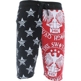 Switch Remarkable - Men's F. Terry Star Stripe Money Shorts - Red - V.I.M. - 1