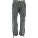 Halifax - Men's 9 Pockets Belted Cargo Pants - Charcoal - V.I.M. - 1