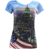 True Rock - Women's New York City T-Shirts - Blue - V.I.M. - 1