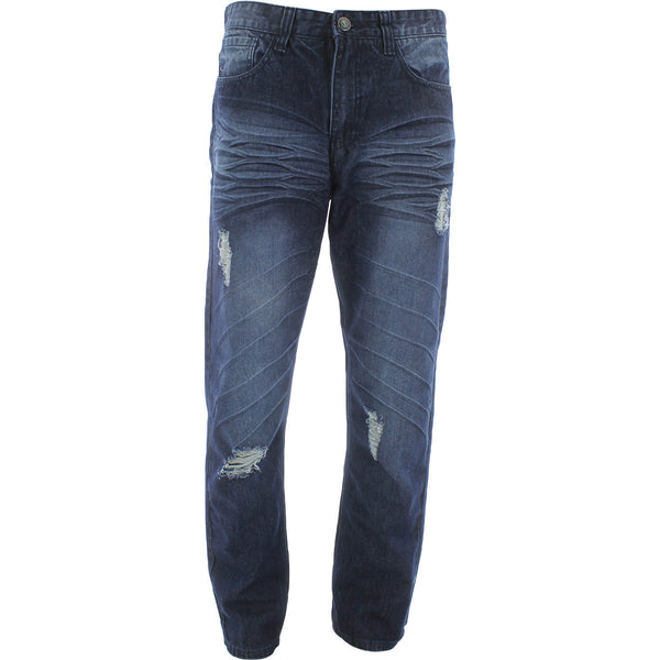 Switch Remarkable - Men's Distress With Rips pants - Dark Indigo - V.I.M. - 1