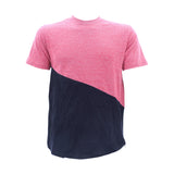 Rebel Minds - Men's Mared Frnt Pkt Side Zips Scallop T-Shirts - Red/Black   - V.I.M. - 1