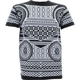 Bleecker Mercer - Men's Aztec Print T-Shirts - Black - V.I.M. - 1