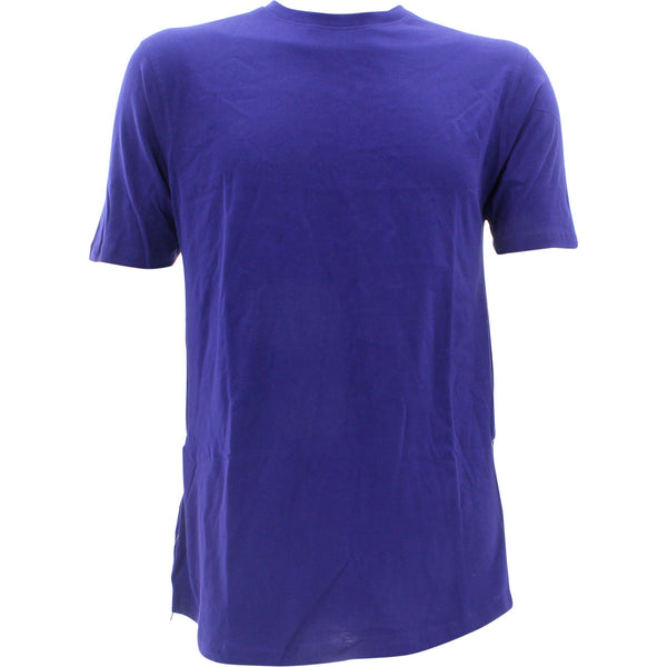 Road Block - Men's Short Sleeve Scallop Bottom T-Shirts  - Purple - V.I.M. - 1