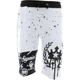 Switch Remarkable - Men's F. Terry Splatter 23 Shorts - White - V.I.M. - 1