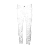 Liberation La Blue - Men's Heavy Twill Destroyed Jeans - White  - V.I.M. - 1