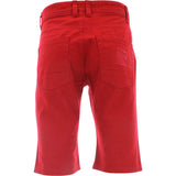 Switch - Men's Distressed Contrast Paint Twill Shorts - Red - V.I.M. - 2