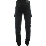 Kayden K - Men's Rips Front Cargo Pants - Asphalt Black - V.I.M. - 2