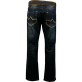 Fusai - Men's Belted Pu Emboridery Pocket  Jeans - Vintage/Blue - V.I.M. - 2