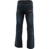 Fusai - Men's Belted Embroidery Pocket Jeans - Dark Blue - V.I.M. - 2