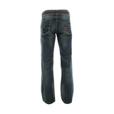 Fusai - Men's Emboridery Pocket Belted Jeans - Indigo - V.I.M. - 2