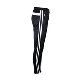 Halifax - Men's 2 Stripe Back Stripe Soccer Pant - Black/White  - V.I.M. - 2