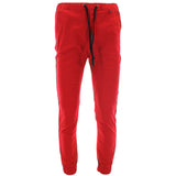 Kayden.K - Men's Skinny Twill Joggers - Red - V.I.M.