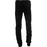 Liberation Blue - Men's Shirred Twill Joggers - Black - V.I.M. - 2