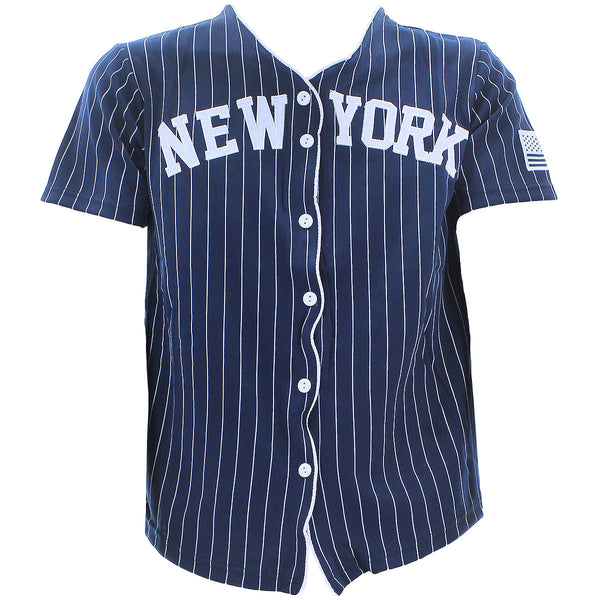 True Rock - Men's Baseball Jersey Shirt - Navy/White - V.I.M.