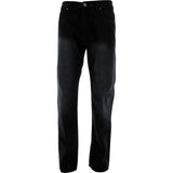 Moda - Men's Khaki Thread Embroidery Pocket Straight Fit pants - Black Wash - V.I.M. - 1