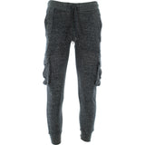 Vertical - Men's Marled Cargo Pockets Joggers - Black - V.I.M. - 1