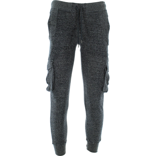 Vertical - Men's Marled Cargo Pockets Joggers - Black - V.I.M. - 1