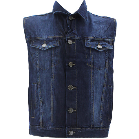 Men's Denim Flag Vests