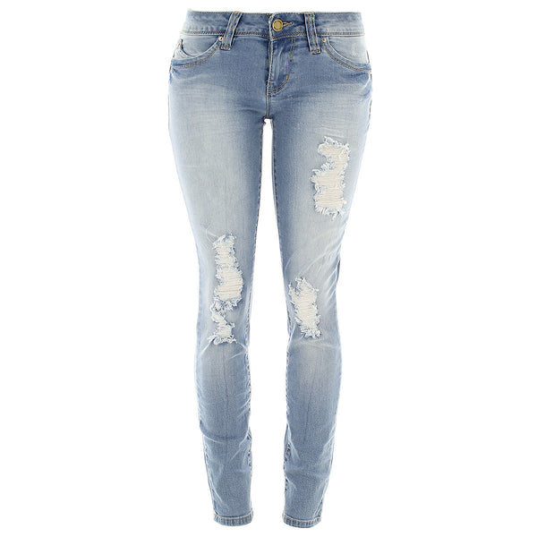 YMI - Women's WannaBettaButt pants - Light Blue - V.I.M. - 1