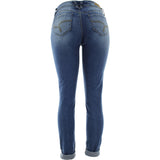 Ymi - Women's Better Butt Knee Slits Roll Up pants - Light Sand - V.I.M. - 2