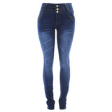Tush Push - Women's Skinny Rhinestones pants - Dark Blue - V.I.M.