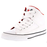 Converse - Junior's All Star High Street Leather Hi Top Sneaker - White - V.I.M. - 1