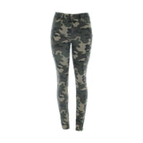 Red Fox - Women's Cargo Skinny Jeans - Camouflage/Olive   - V.I.M. - 1