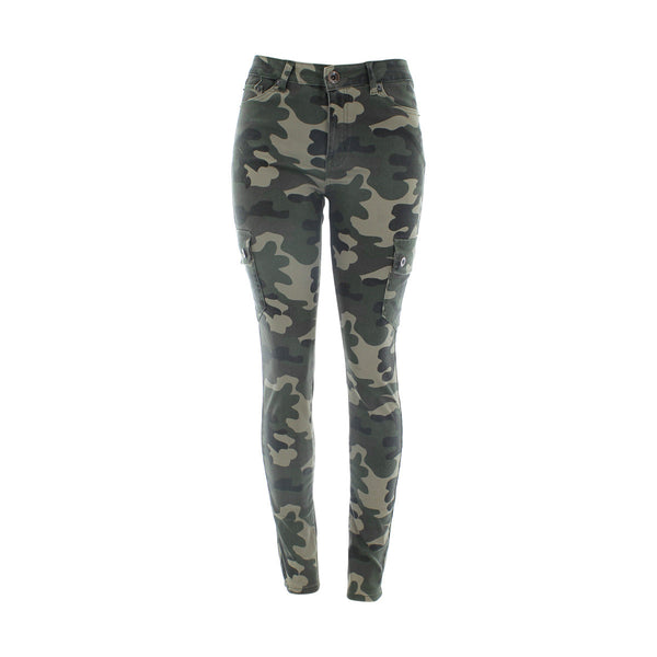 Red Fox - Women's Cargo Skinny Jeans - Camouflage/Olive   - V.I.M. - 1