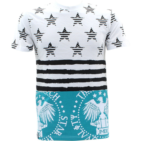 Switch Remarkable - Men's Star Stripe & Money T-Shirts - Teal - V.I.M. - 1