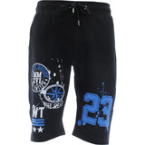 Switch Remarkable - Men's F. Terry Dripping Paint 23 Shorts - Black - V.I.M. - 1