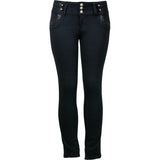 Tush Push - Women's Rhinestone 3Botton Tush Push - Black - V.I.M. - 1