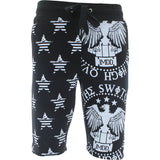 Switch Remarkable - Men's F. Terry Star Stripe Money Shorts - Black - V.I.M. - 1