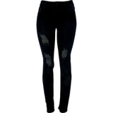 Risque - Women's Rips Knee Skinny pants - Medium Blue - V.I.M. - 1