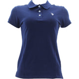 Us Polo Assn. - Women's Short Sleeve Polo - Navy/White - V.I.M.