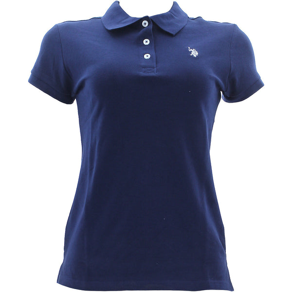 Us Polo Assn. - Women's Short Sleeve Polo - Navy/White - V.I.M.