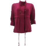 New Look - Women's Challi Twill Light Jackets - Burgundy - V.I.M. - 1