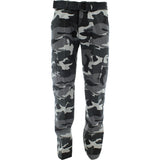 Hawks Bay - Men's Belted Cargo Pants - Black/Camouflage - V.I.M. - 1