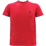 Us Polo Assn. - Men's Basic Crew T-Shirts - Red - V.I.M.