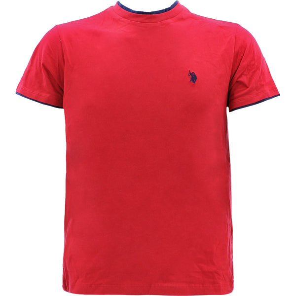 Us Polo Assn. - Men's Basic Crew T-Shirts - Red - V.I.M.