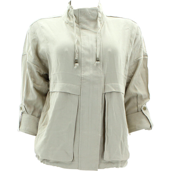 New Look - Women's Challi Twill Light Jackets - Khaki - V.I.M. - 1