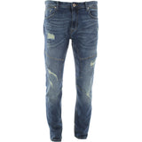 American Legacy - Men's Rips And Repair Jeans - Indigo - V.I.M. - 1
