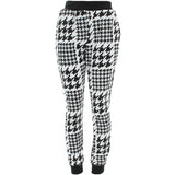 Kayden K - Women's Houndstooth Joggers - Black/White - V.I.M. - 2