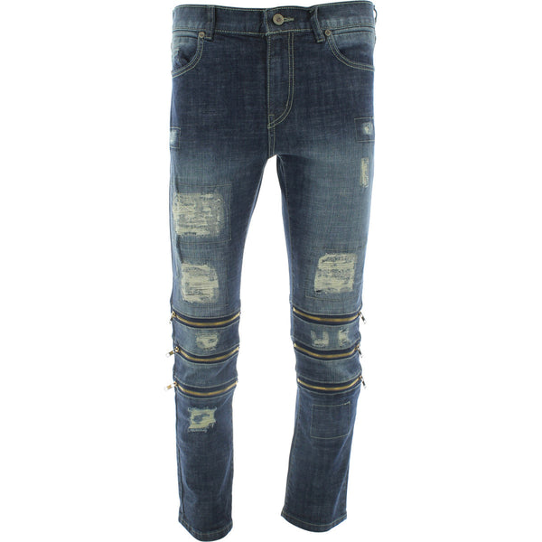Focus - Men's Zip Knee Destroyed pants - Vintage - V.I.M. - 1