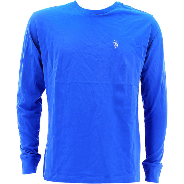 Us Polo Assn. - Men's Long Sleeve Knit Shirts - Blue/White - V.I.M.