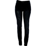 Azazel - Women's Light Rips Patches Pocket Rips Jeans- Dark Blue - V.I.M. - 1