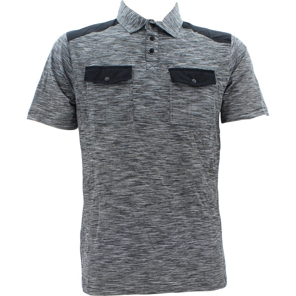 Repair - Men's  Two Pocket Two Botton Polo Shirts - Heather Grey - V.I.M. - 1